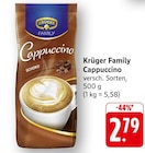 Cappuccino im Angebot bei EDEKA in Saarlouis Cappuccino Angebote von Krüger Family bei EDEKA Saarlouis für 2,79 €