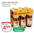 Münchner Hell im Angebot bei GLOBUS in St. Ingbert Münchner Hell Angebote von Paulaner bei GLOBUS St. Ingbert für 4,99 €