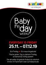 BabyOne Prospekt "Baby Friday Weeks", 1 Seiten, für Dortmund, 25.11.2019 - 07.12.2019 BabyOne Prospekt "Baby Friday Weeks", 1 Seiten, für Dortmund, 25.11.2019 - 07.12.2019