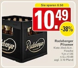 Pilsener Angebote von Radeberger bei WEZ Minden für 10,49 €