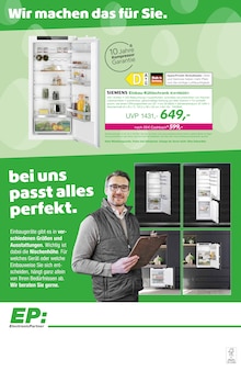 Kühlschrank im EP: Prospekt "hier liegt Top-Technik im Nest!" mit 12 Seiten (Landshut)