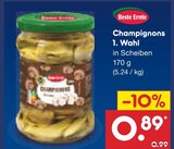 Aktuelle Champignons Angebote bei Netto Marken-Discount in Mannheim Aktuelles Champignons 1. Wahl Angebot bei Netto Marken-Discount in Mannheim ab 0,89 €