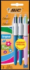 3 Stylos Bille 4 Couleurs - BIC - Netto 3 Stylos Bille 4 Couleurs - BIC à 1,39 € dans le catalogue Netto