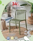 Promo Chaise empilable Solara plastique & résine à 34,99 € dans le catalogue Maxi Bazar à Avignon
