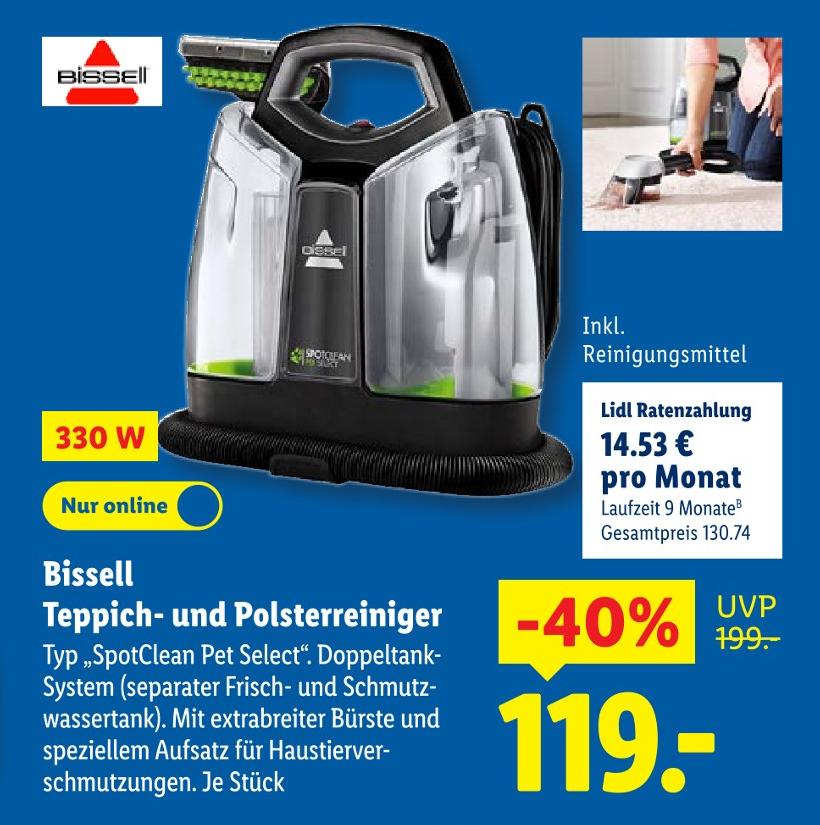Teppich- und Polsterreiniger Typ „SpotClean Pet Select“