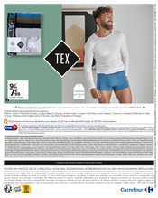 Promos Tex dans le catalogue "Les basiques c'est nous. La vie qui va avec, c'est vous." de Carrefour à la page 2