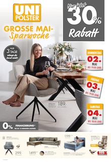 Relaxsessel im Uni Polster Prospekt "GROSSE MAI-Sparwoche" mit 2 Seiten (Mülheim (Ruhr))