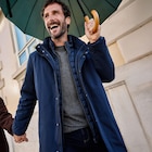 Parka 3-en-1 déperlante bleu foncé homme en promo chez La Halle Créteil à 39,99 €