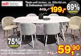 Tisch weiß lackiert Angebote von opti living bei Opti-Wohnwelt Bremerhaven für 59,90 €