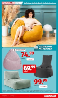 Sitzsack im Segmüller Prospekt "BÜRO SPEZIAL" mit 12 Seiten (Augsburg)