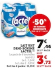 Lait UHT Demi-Écrémé - Lactel - U Express à Pau Lait UHT Demi-Écrémé - Lactel en promo chez U Express Pau à 3,73 €