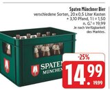 Münchner Bier im Angebot bei EDEKA in Borna Münchner Bier Angebote von Spaten bei EDEKA Borna für 14,99 €
