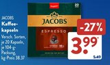 Kaffeekapseln im Angebot bei ALDI SÜD in Düren Kaffeekapseln Angebote von Jacobs bei ALDI SÜD Düren für 3,99 €