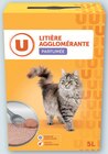 Litière minérale agglomérante parfumée pour chats - U en promo chez Super U Pontault-Combault à 3,83 €