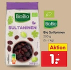 Bio Sultaninen von BioBio für 1,00 € bei Netto Marken-Discount im Angebot Bio Sultaninen von BioBio im aktuellen Netto Marken-Discount Prospekt