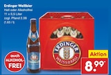 Weißbier Hell Angebote von Erdinger bei Netto Marken-Discount Lehrte für 8,99 €