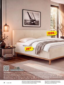 Bett im Höffner Prospekt "IMMER BESSER!" mit 60 Seiten (Fürth)