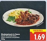Rindergulasch in Sauce für 1,69 € bei E center im Angebot Rindergulasch in Sauce im aktuellen E center Prospekt