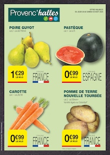 Catalogue Provenc’halles de la semaine "UNE RENTRÉE PLEINE DE BONS PLANS BIEN GOURMANTS !" avec 2 pages, valide du 26/08/2025 au 07/09/2025 pour Cabasse et alentours Prospectus Provenc’halles de la semaine "UNE RENTRÉE PLEINE DE BONS PLANS BIEN GOURMANTS !" avec 2 pages, valide du 26/08/2025 au 07/09/2025 pour Cabasse et alentours