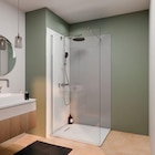 Ensemble paroi de douche à l'italienne Newstyle l. 100 x H.190 cm profilé chromé + Receveur 80 x 120 cm SCHULTE - Schulte à 349,90 € dans le catalogue Castorama