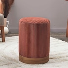 Pouf velours côtelé en promo chez Maxi Bazar Roubaix à 29,99 €