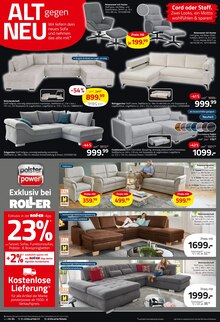 Ecksofa im aktuellen ROLLER Prospekt (Essen) Ecksofa im ROLLER Prospekt "BÄRENSTARKE BLACK WEEKS" mit 16 Seiten (Essen)