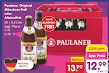 Original Münchner Hell oder Alkoholfrei Angebote von Paulaner bei Netto Marken-Discount Döbeln für 12,99 €
