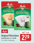 Original Filtertüten naturbraun im Angebot bei famila Nordost in Neustadt Original Filtertüten naturbraun Angebote von Melitta bei famila Nordost Neustadt für 2,29 €