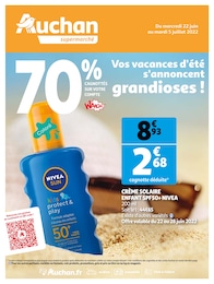 Prospectus Auchan "Vos vacances d'été s'annoncent grandioses !", 12 pages, 22/06/2022 - 05/07/2022