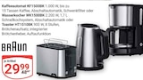 Kaffeeautomat KF1500BK im Angebot bei GLOBUS in Neubrandenburg Kaffeeautomat KF1500BK Angebote von Braun bei GLOBUS Neubrandenburg für 29,99 €