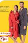 Damen- oder Herren-Bademantel mit Kapuze Angebote von Kappa bei GLOBUS Mannheim für 19,99 €
