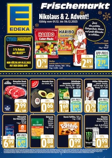 EDEKA Frischemarkt Himbergen Prospekt der aktuellen Woche, gültig von 01.12.2025 bis 06.12.2025 Aktueller EDEKA Frischemarkt Himbergen Prospekt "Top Angebote" mit 5 Seiten