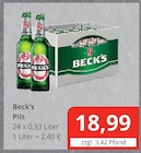 Pils im Angebot bei Getränkefachmarkt Rausch in Gießen Pils Angebote von Beck's bei Getränkefachmarkt Rausch Gießen für 18,99 €