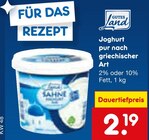 Aktuelle Joghurt Angebote bei Netto Marken-Discount in Koblenz Aktuelles Joghurt pur nach griechischer Art 2% Fett Angebot bei Netto Marken-Discount in Koblenz ab 2,19 €