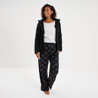 Ensemble pyjama 3 pièces effet polaire noir femme en promo chez La Halle Romans-sur-Isère à 39,99 €