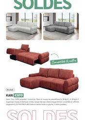 Promos Canapé Convertible dans le catalogue "SOLDES jusqu'à -70%" de Crack Canapé Convertible en promo dans le catalogue Crack à la page 12