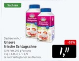 Unsere frische Schlagsahne im Angebot bei Konsum in Pirna Unsere frische Schlagsahne Angebote von Sachsenmilch bei Konsum Pirna für 1,11 €