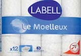 Papier toilette classique x12 blanc moelleux - LABELL dans le catalogue Intermarché