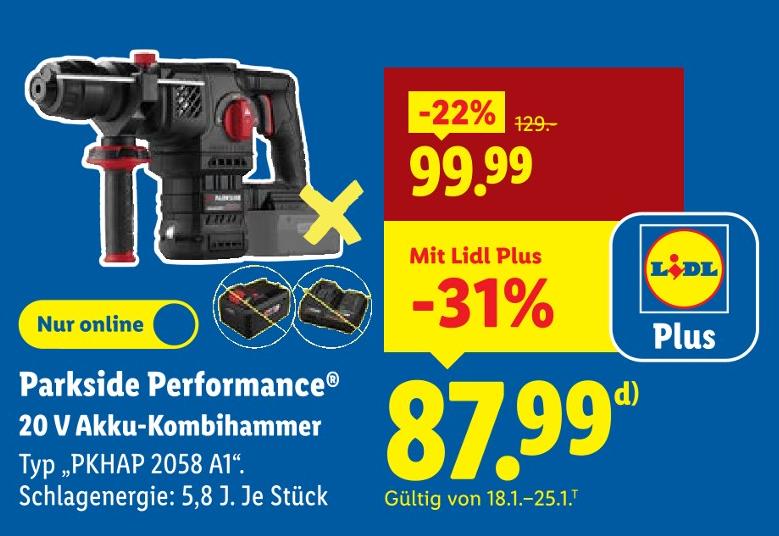 20 V Akku-Kombihammer