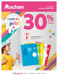 Catalogue Supermarchés Auchan Hypermarché en cours à Dieppe et alentours, La rentrée à petits prix !, 20 pages, 02/07/2024 - 29/07/2024