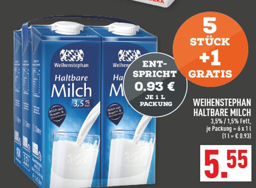 Marktkauf Voerde - Haltbare Milch Angebot im Prospekt Haltbare Milch bei Marktkauf im Voerde Prospekt für 0,93 €