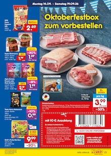 Schweinebauch im Netto Marken-Discount Prospekt "Aktuelle Angebote" mit 67 Seiten (Saarbrücken)