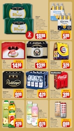 Bier Angebot im aktuellen REWE Prospekt auf Seite 18