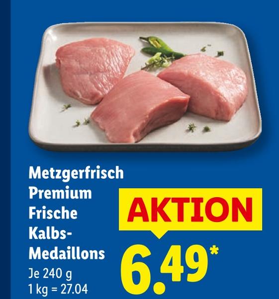 Metzgerfrisch Premium Frische Kalbs-Medaillons