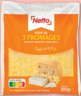 Râpé de 3 Fromages Maasdam, Emmental, Mozzarella - NETTO dans le catalogue Netto