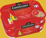 Sardines à l'huile d'olive vierge extra nature - CONNETABLE en promo chez Intermarché Grenoble à 8,50 €
