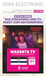 Aktueller Omni-Electronic Prospekt, "DAS STREAMING UND TV PAKET ZUM AKTIONSPREIS", mit Angeboten der Woche, gültig von 05.12.2025 bis 05.12.2025