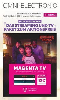 Omni-Electronic Prospekt DAS STREAMING UND TV PAKET ZUM AKTIONSPREIS mit 12 Seiten