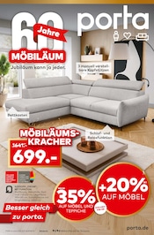 Ecksofa im porta Möbel Prospekt in Wolfsburg Aktueller porta Möbel Prospekt mit Ecksofa, "Besser gleich zu porta.", Seite 1