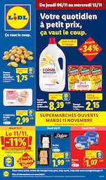 Prix et réduction Lait dans le prospectus Lidl en cours Offre Lait dans le catalogue Lidl du moment à la page 1